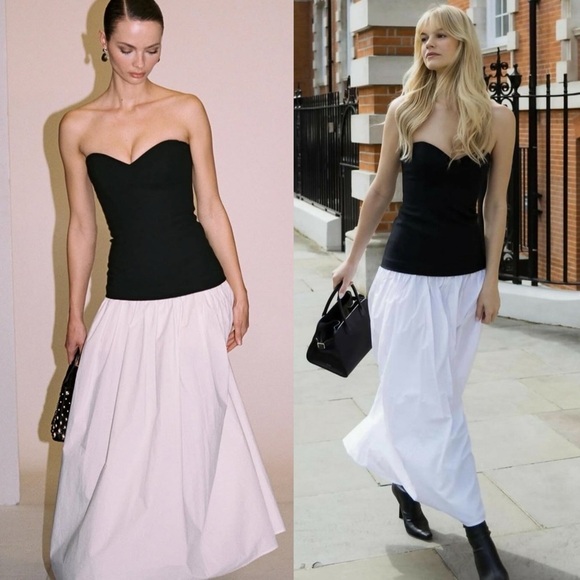NWT Helsa Faille Colorblock Midi Dress Small